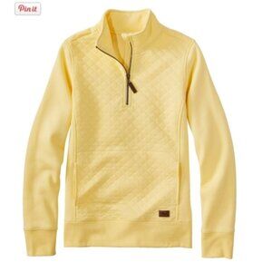L.L. Bean Women's Quilted Quarter Zip Pullover